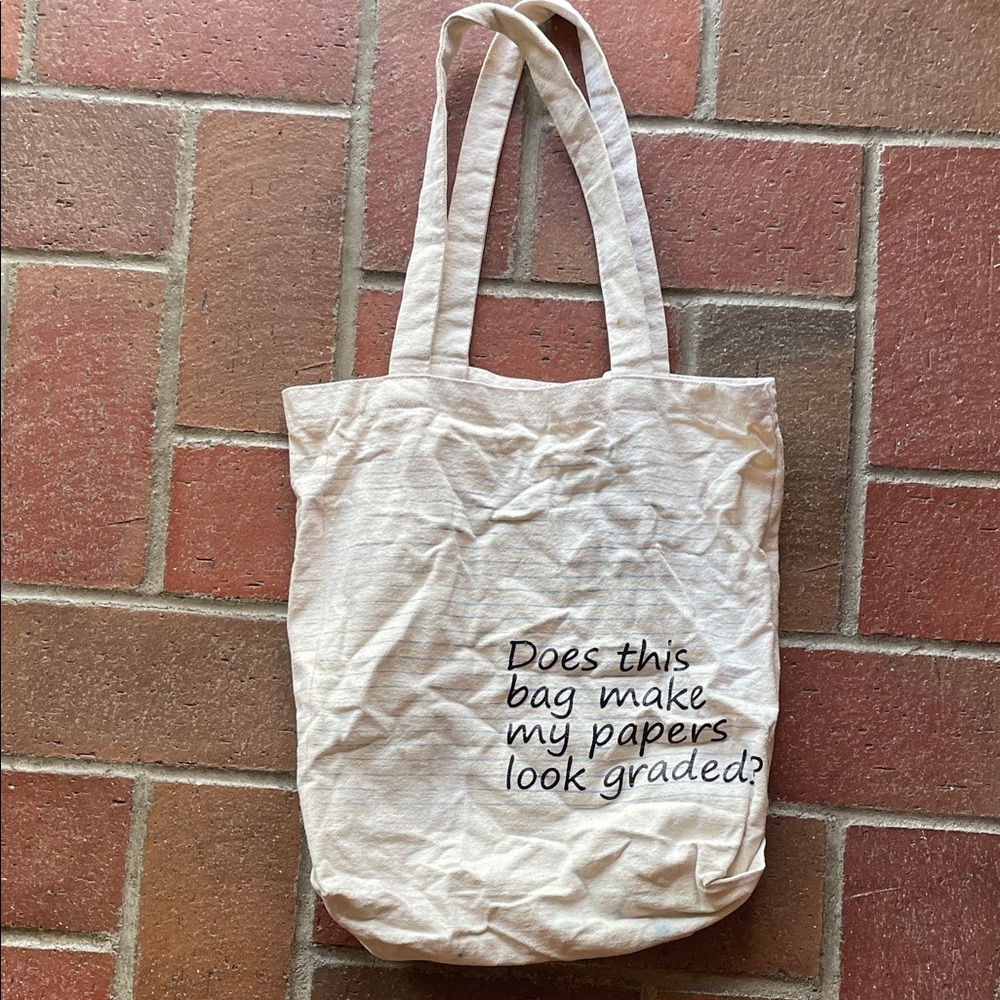 Teacher Paper Grading Tote Bag